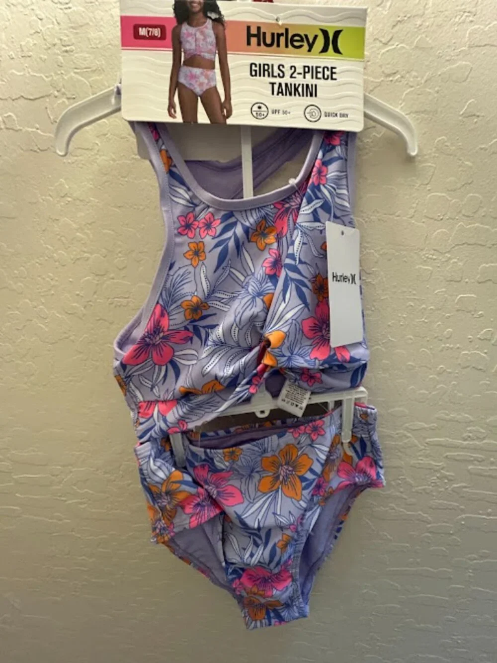 New! Hurley Girls 2-Piece Tankini - fun and sylish!